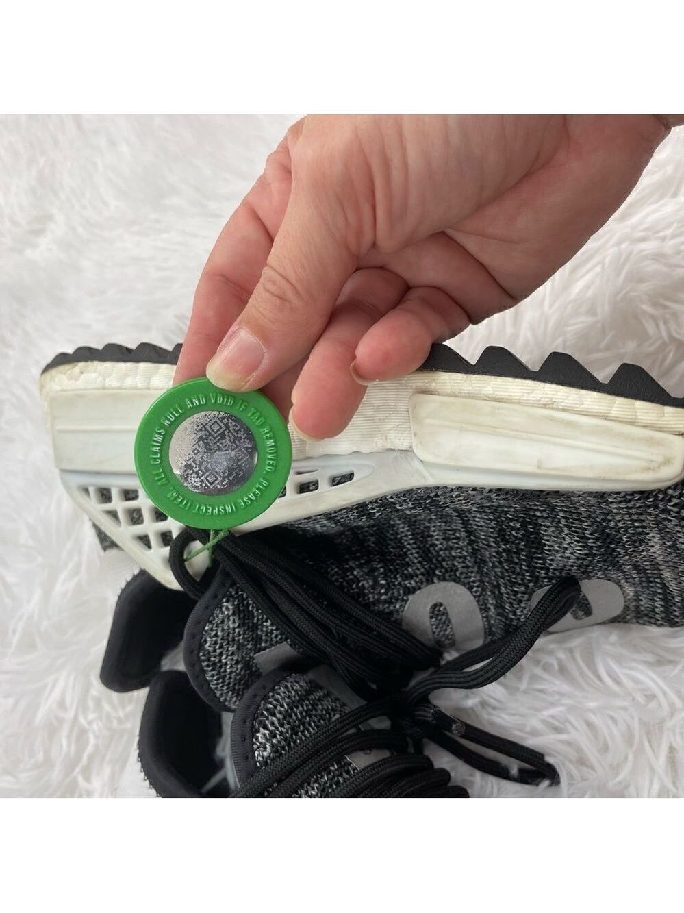 Adidas x Pharrell Williams Human Race NMD TR "Oreo" Sneakers - Picture 14 of 14